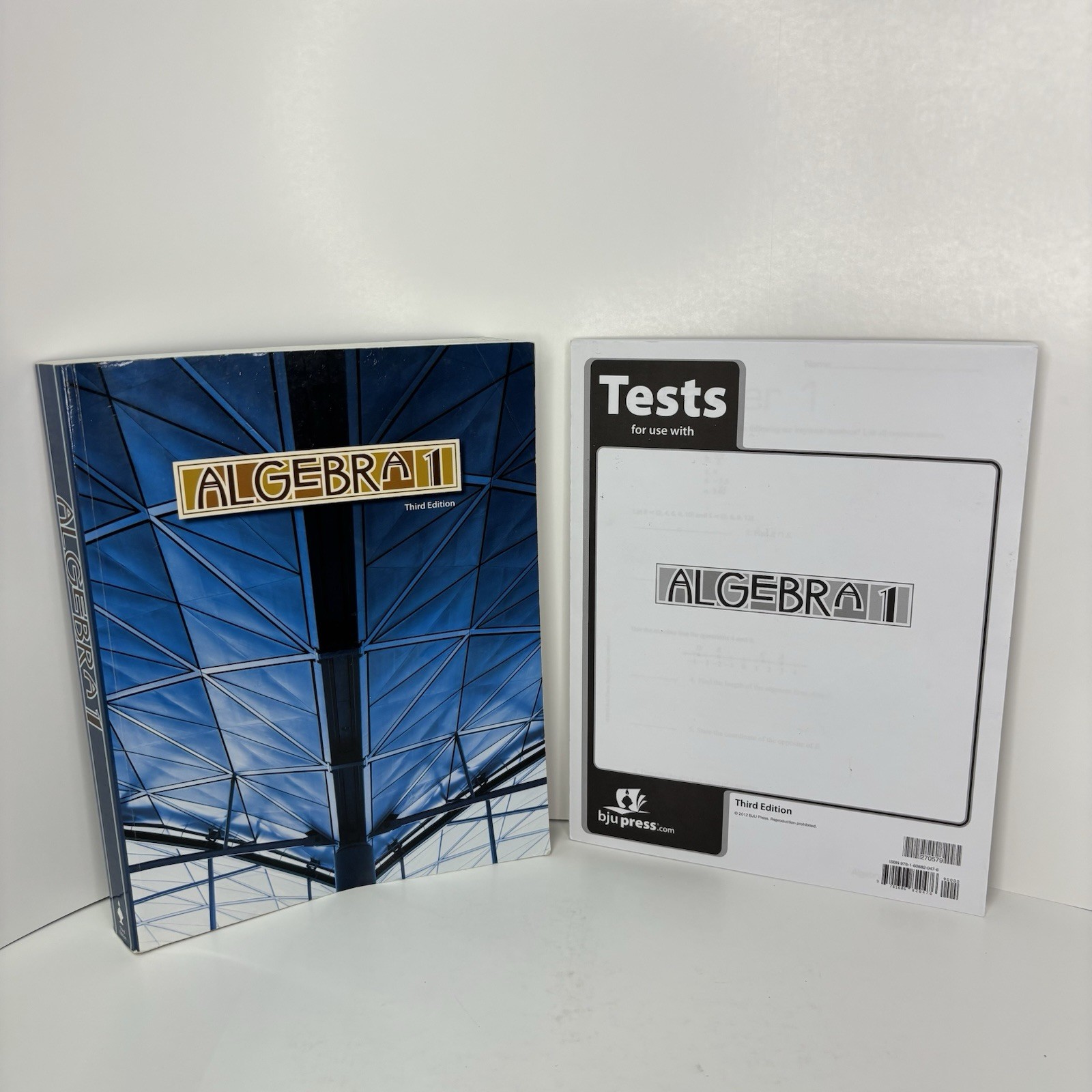 Bob Jones Algebra 1 Student Text + Tests (3rd Edition) 9th Grade Math- Very Good