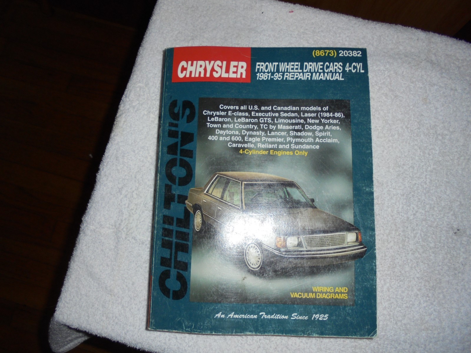 Total Car Care Repair Manuals: Chrysler Front-Wheel Drive Cars, 4 Cylinder, 1981