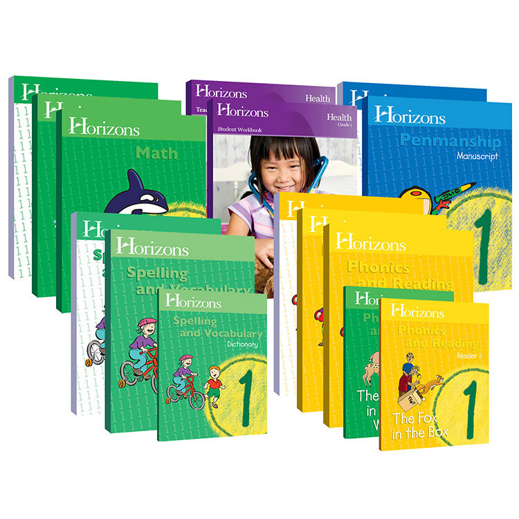 Horizons 1st grade Complete Curriculum Set 1 Math Reading Phonics Spelling Vocab