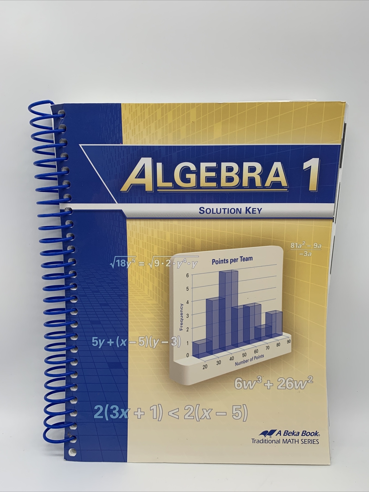 ABeka Algebra 1 Solution Key, 9th or 10th Grade Mathematics