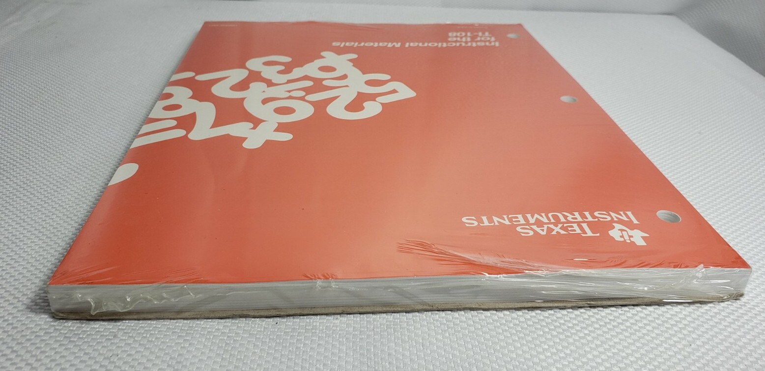SEALED Texas Instruments TI-108 Instructional Materials