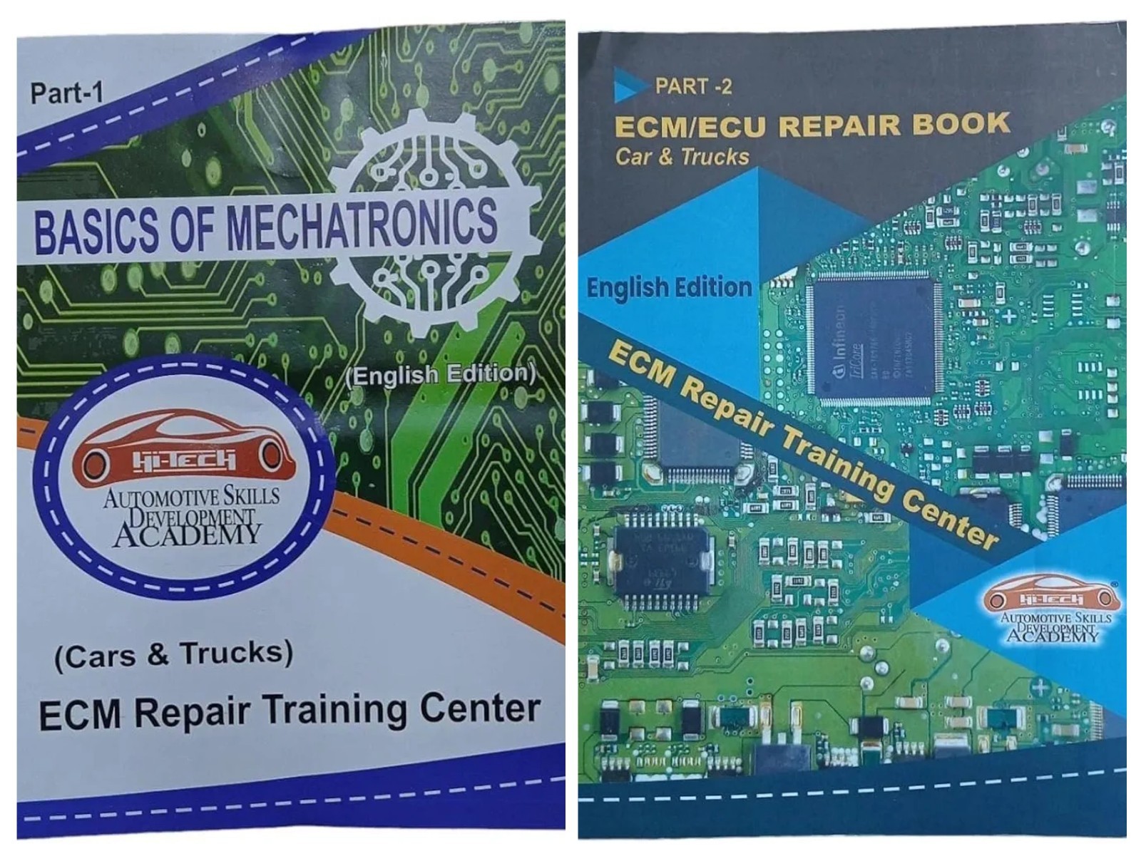Basic of Mechatronics ECM/ECU Repair Training Center Part 1 & 2 Books in English