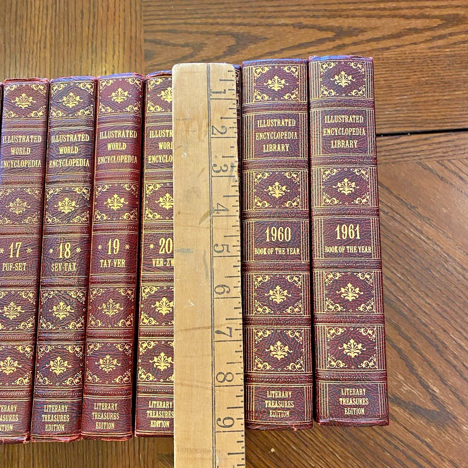 Illustrated World Encyclopedia Bobley 1958 Literary Treasures Complete Set of 23