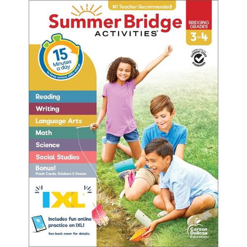 Summer Bridge Activities, Grades 3 – 4 by Summer Bridge Activities (English) Pap