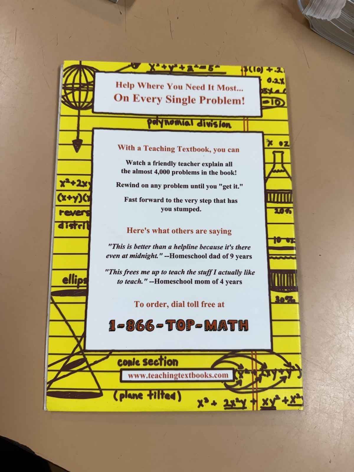 Algebra 2 A Teaching Textbook -Textbook, Test bank, CDs