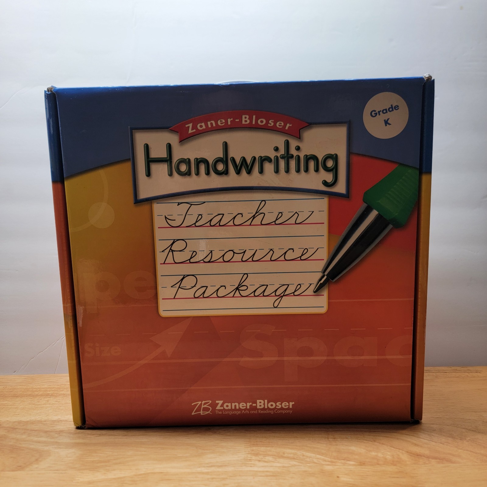 Zaner-Bloser Handwriting Teacher Resource Package Grade K Like-New