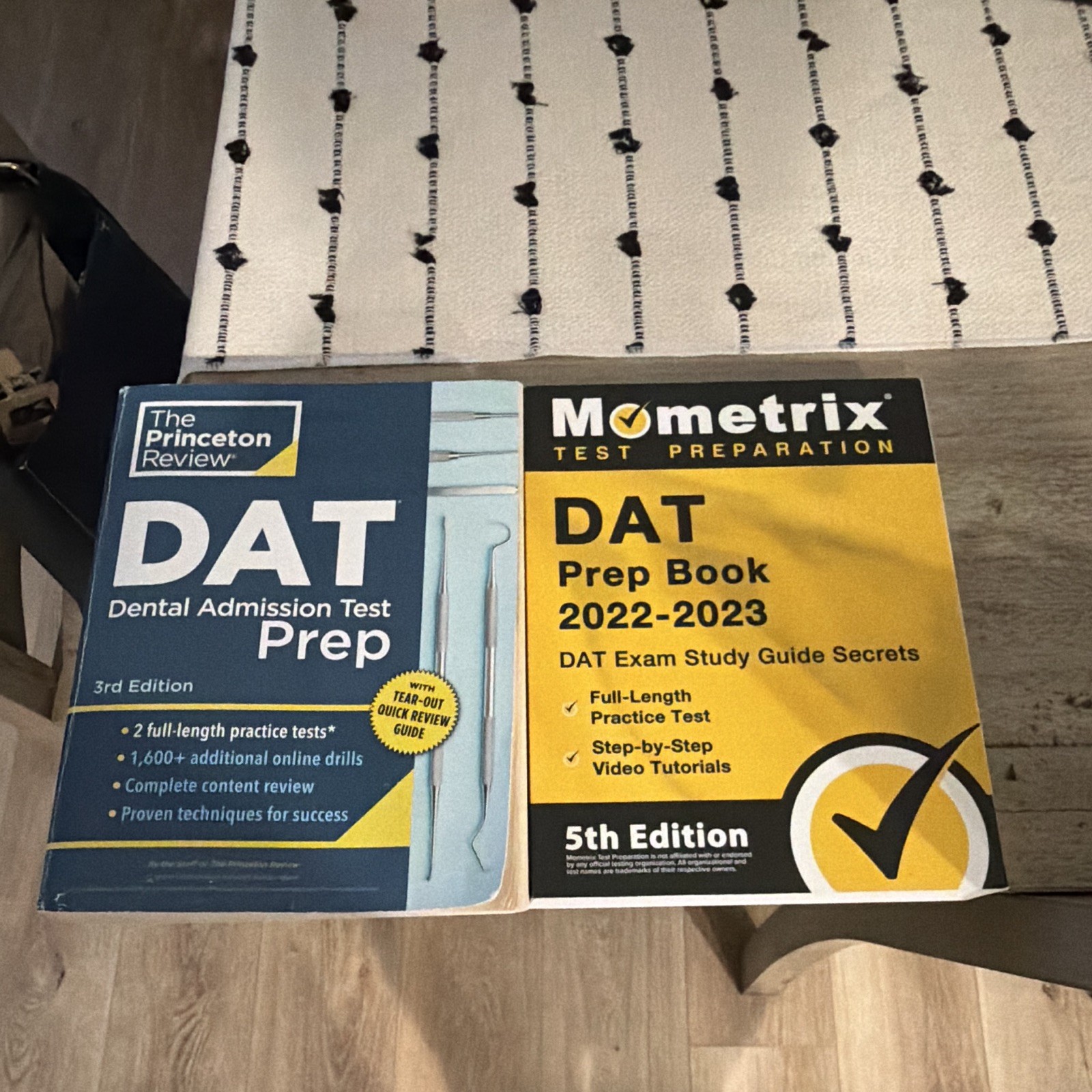 The Princeton Review & Mometrix DAT Dental Admission Test Prep Book 3rd 5th Ed