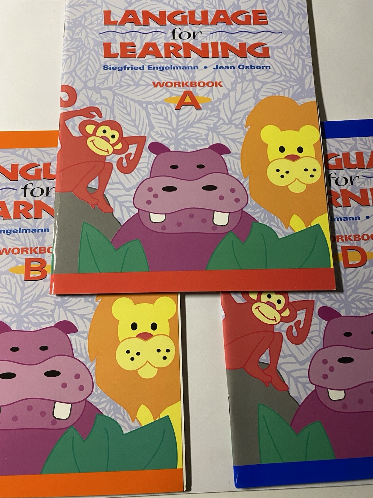 Language For Learning Book Lot. A, B, and D