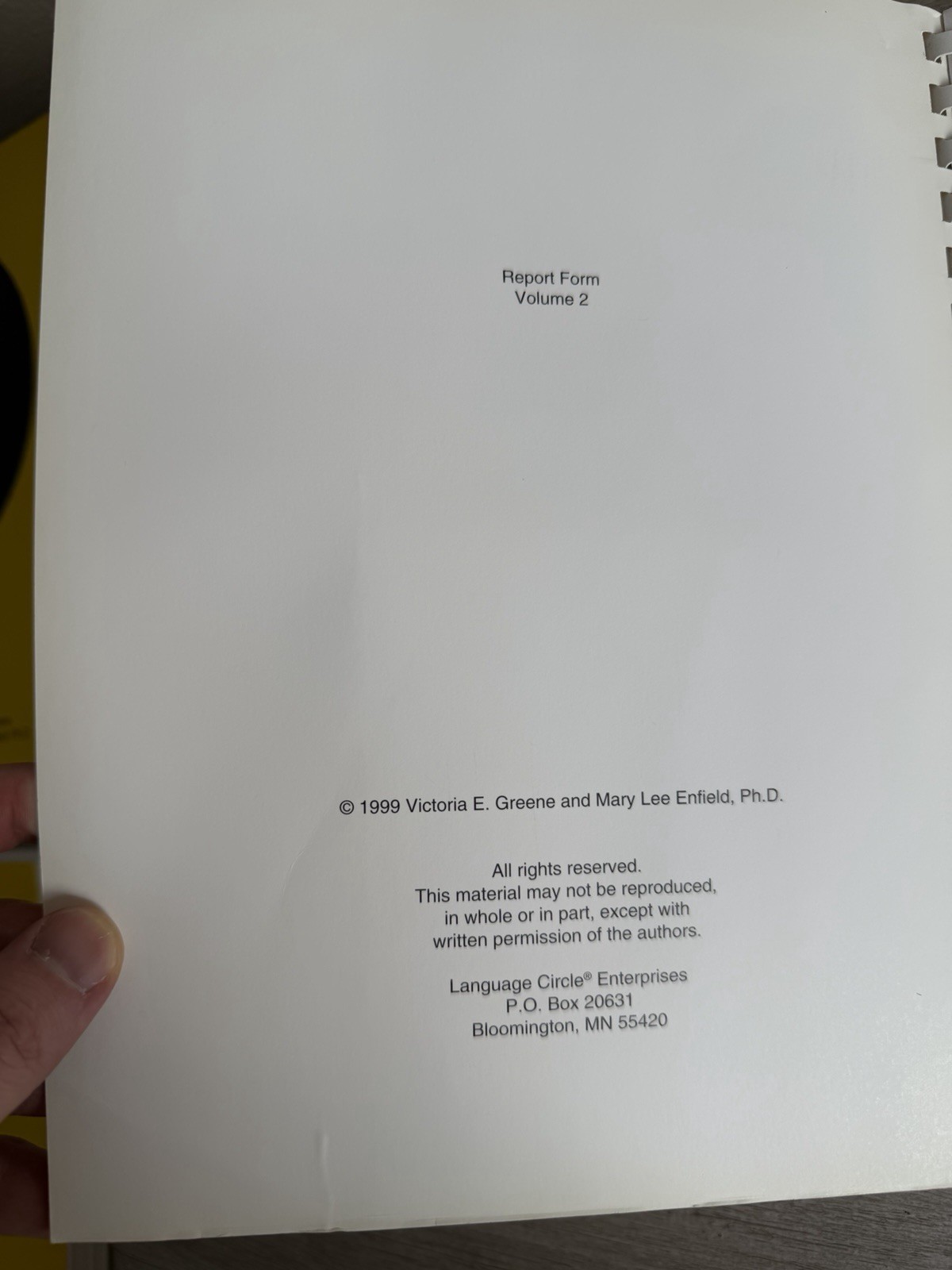 Language Circle Report Form Comprehension Guide Vol 1-3 Project Read Set