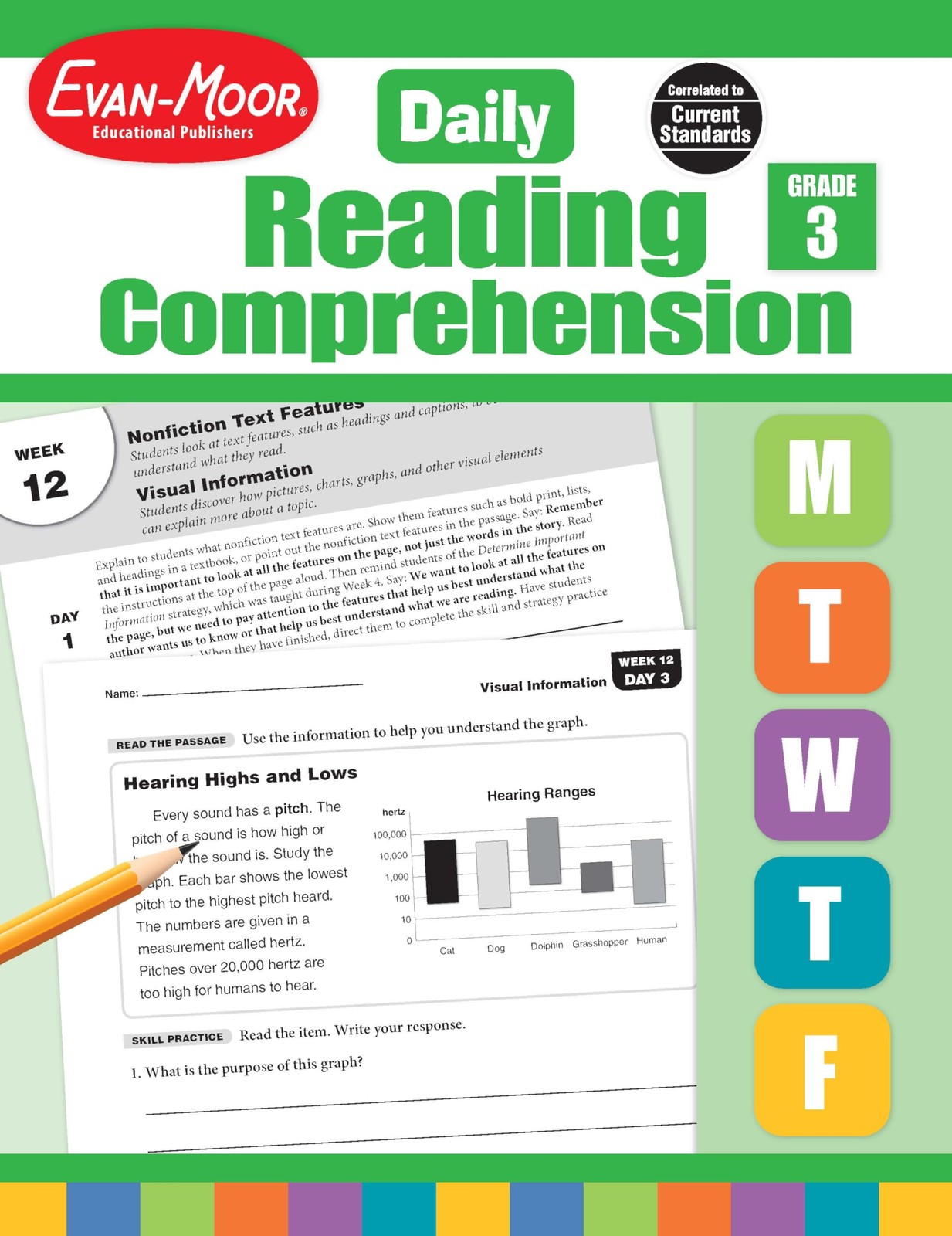 Evan-Moor Evan-Moor Daily Reading Comprehension Book, Teacher’s Eddition