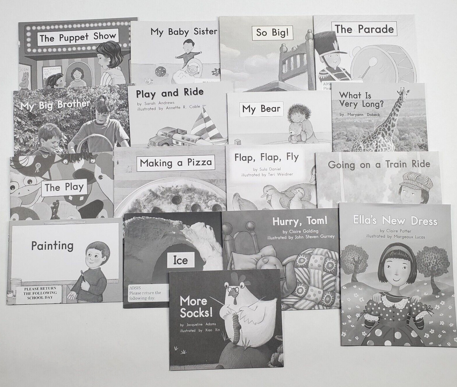 Lot of 34 Fountas & Pinnell LLI Orange System Levels A-E Leveled Readers Grade K