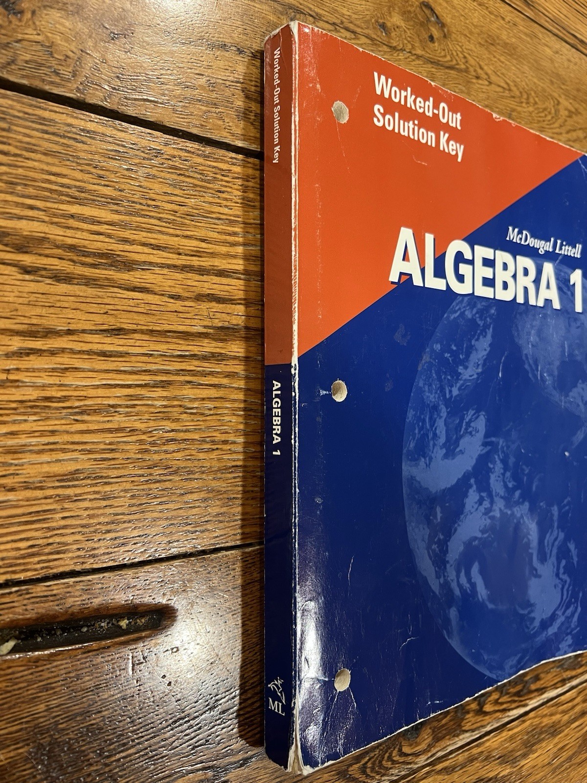 McDougal Littell Algebra 1 SET – 2004 Textbook & 2001 Worked-Out Solution Key