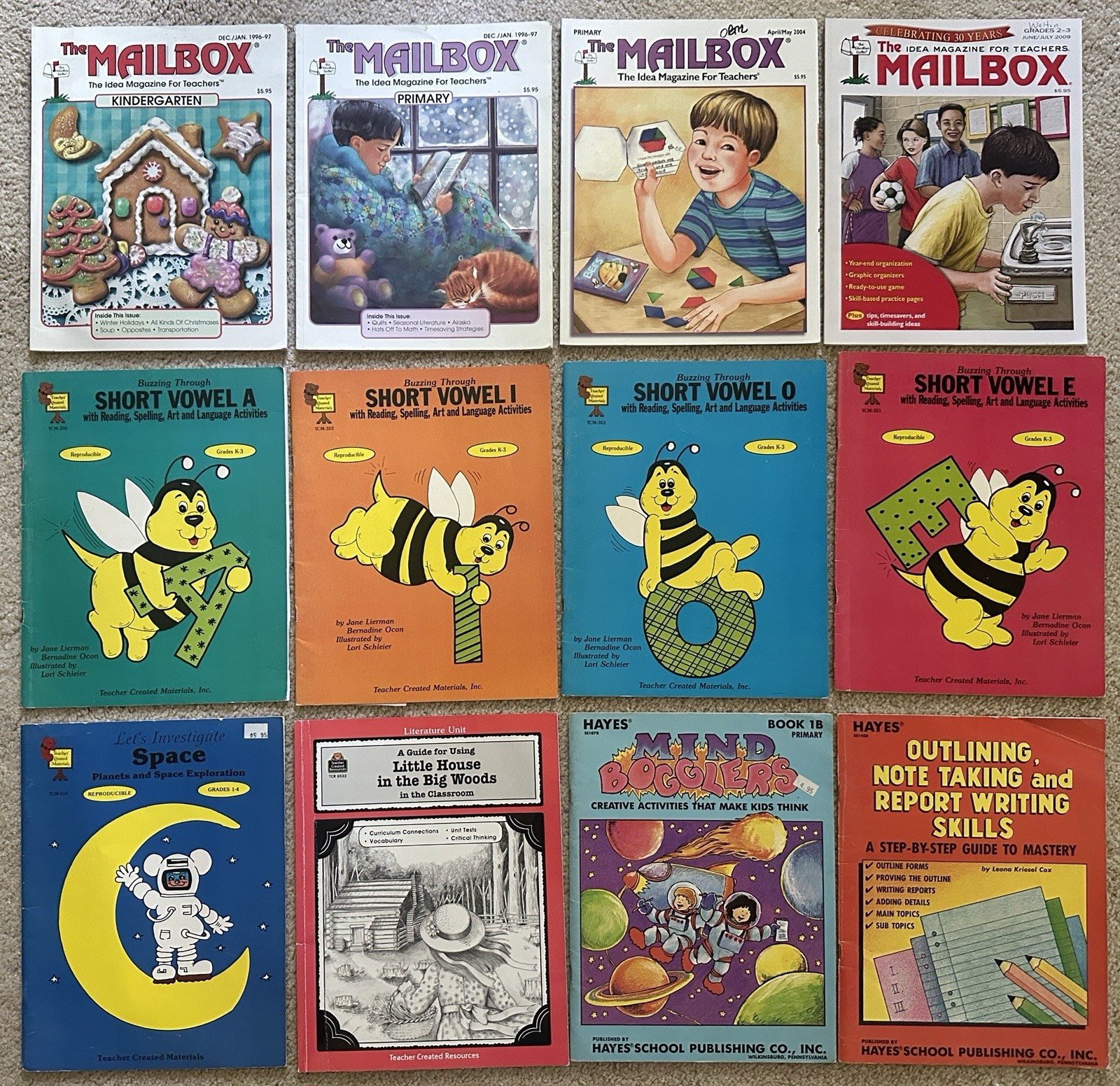 36 Educational Workbooks Activity Resource Books Primary Grades Vintage & Newer