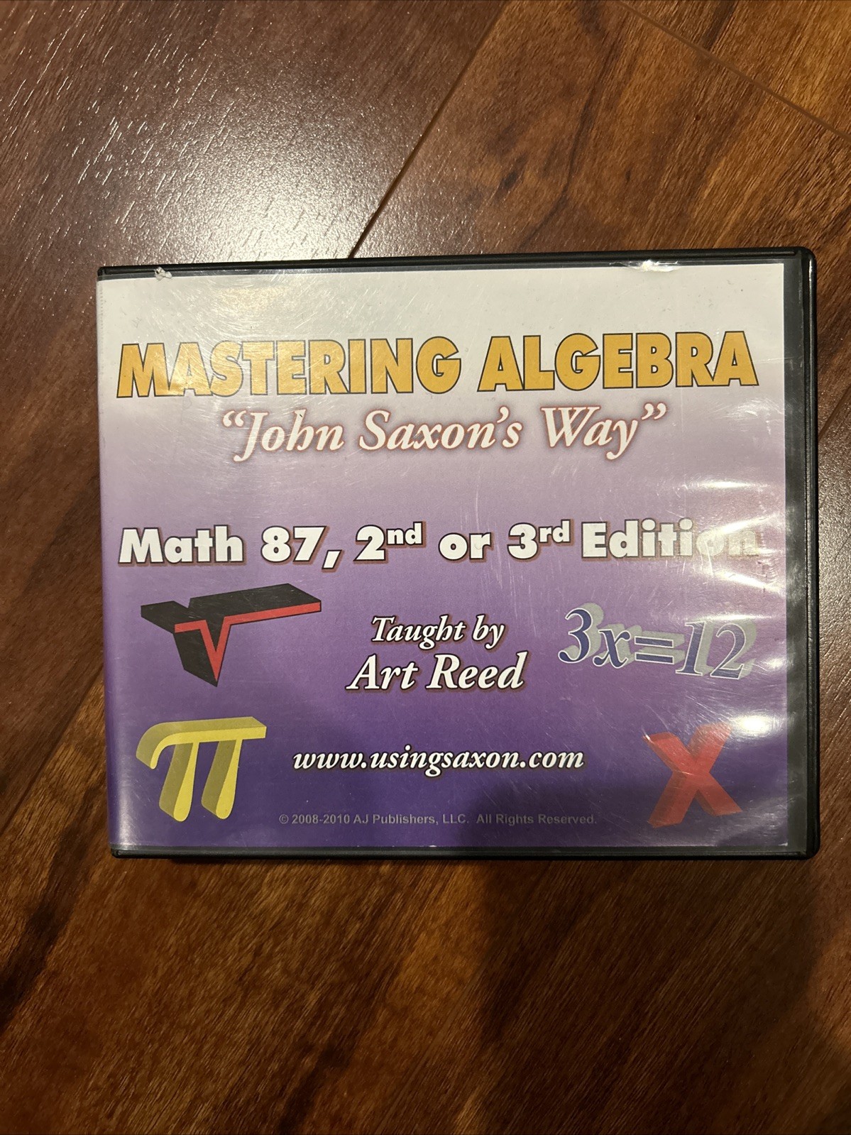 Mastering Algebra – John Saxon’s Way, Math 87, 2nd or 3rd by Art Reed 2009 CDs