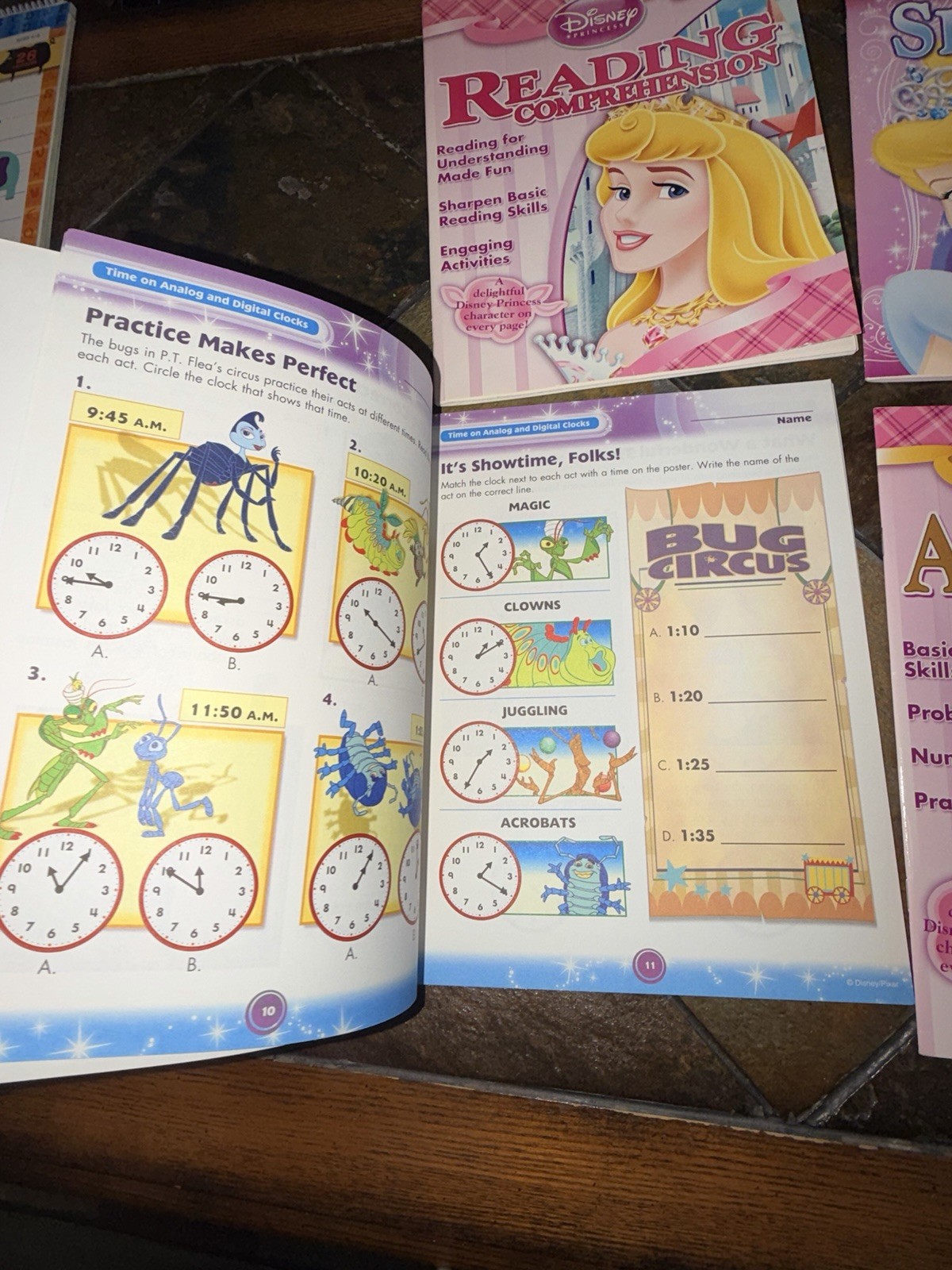 2007 Disney Princess Learning Workbook Bundle – Reading, Spelling, Math (Kids)