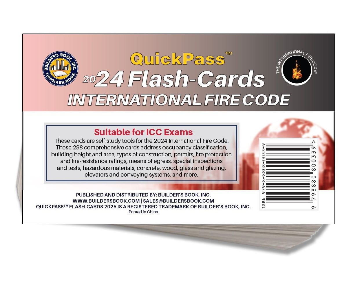 2024 International Fire Code IFC QuickPass Flash-Cards