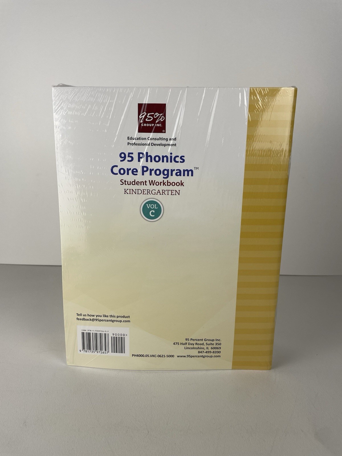 95 Percent Group 95 Phonics Core Program Student Workbook Kindergarten Vol A – C