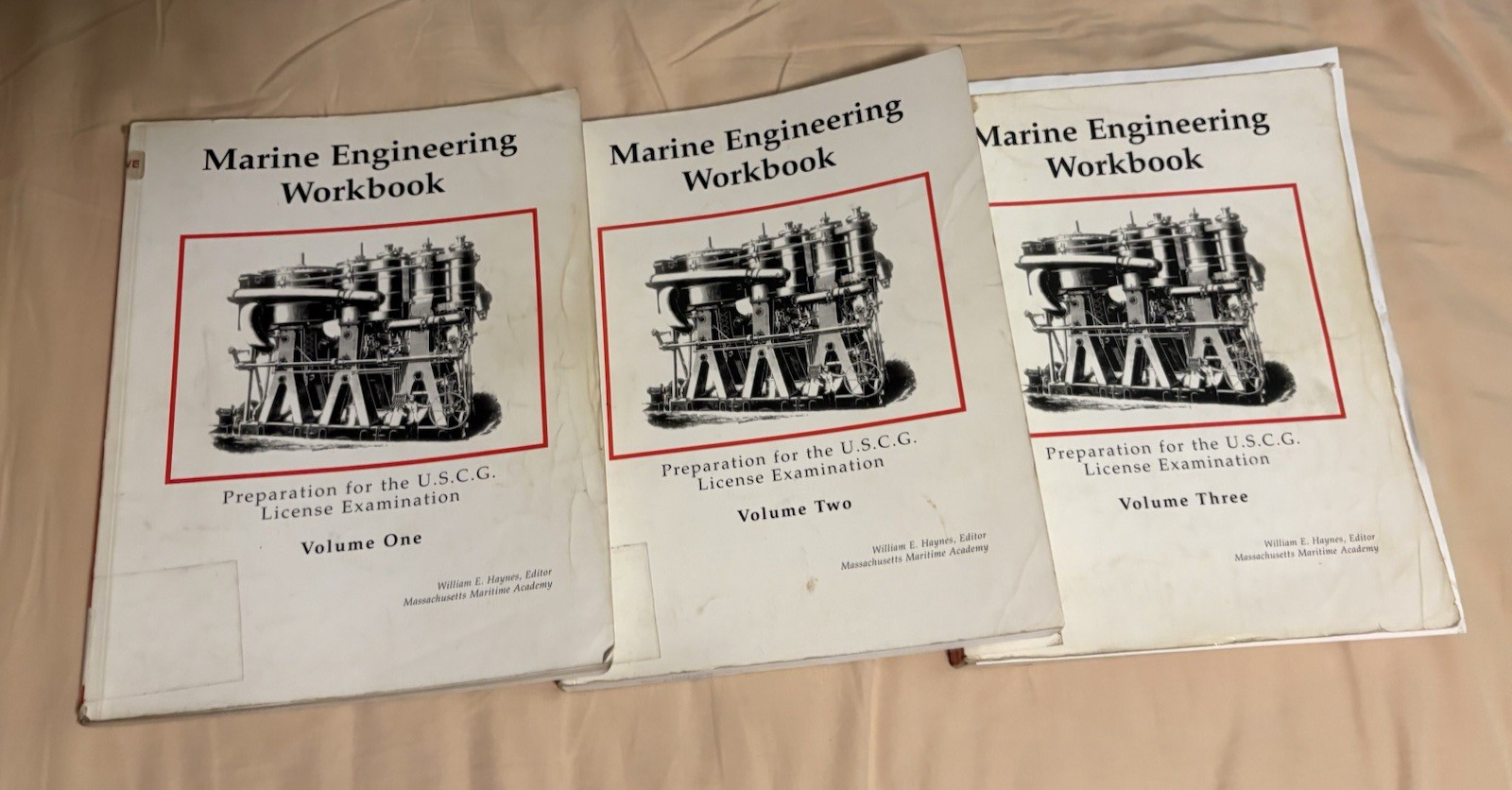 Mass Maritime Academy Marine Engineering Workbook Haynes USCG exam preparation