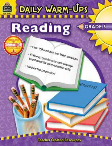 Daily Warm-Ups Ser.: Reading, Grade 6 by Sarah Clark (2006)