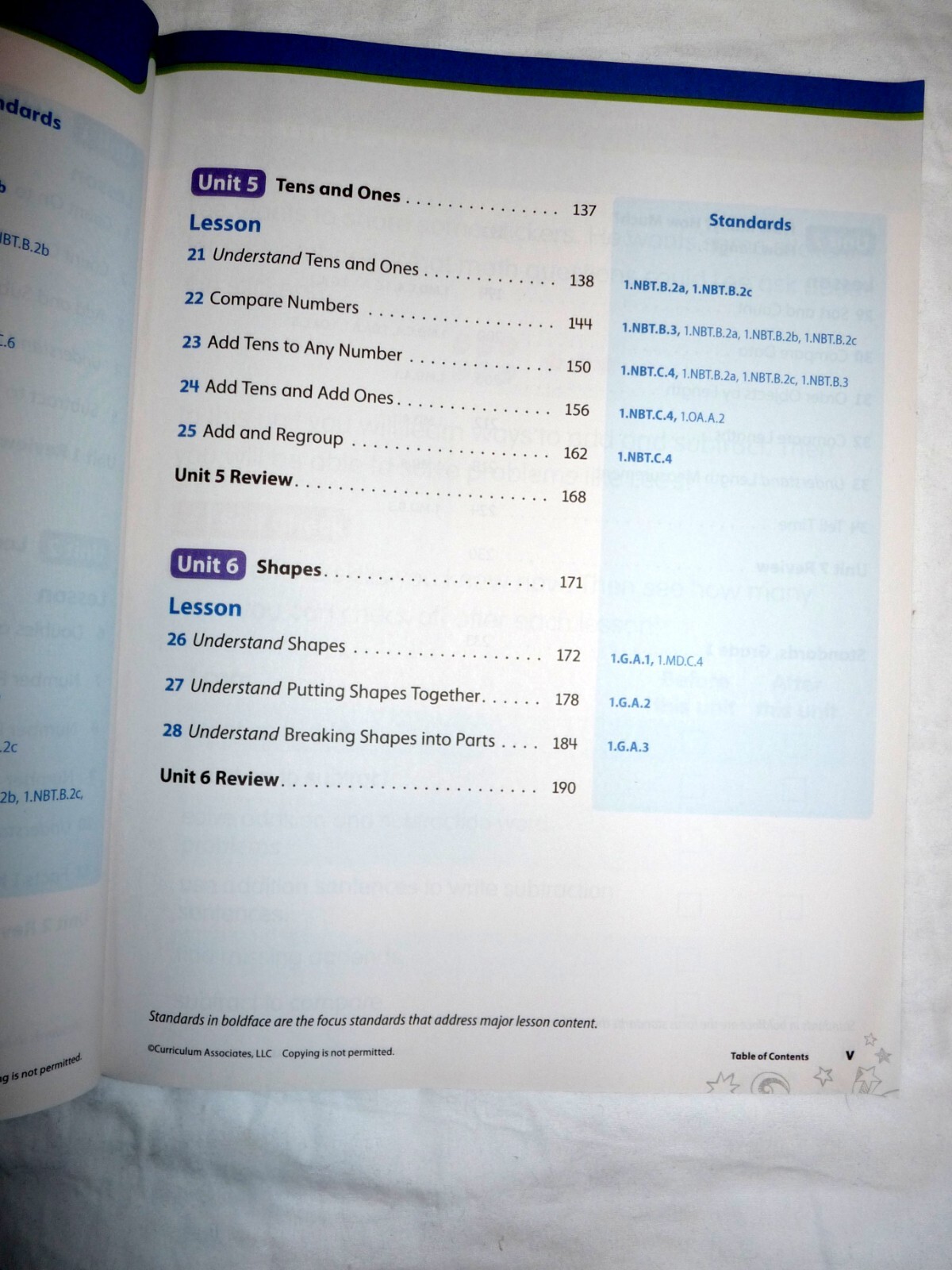Ready Common Core 1/1st Mathematics Instruction Book – New