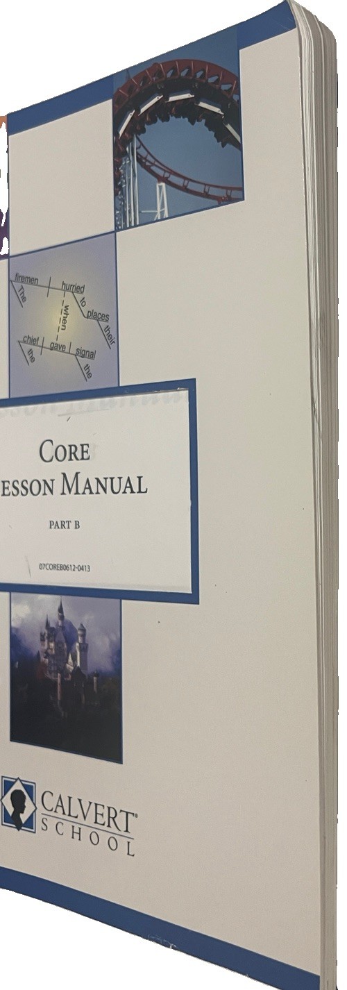 Calvert School 7th Grade Core Lesson Manual Parts A & B Homeschool Teacher guide