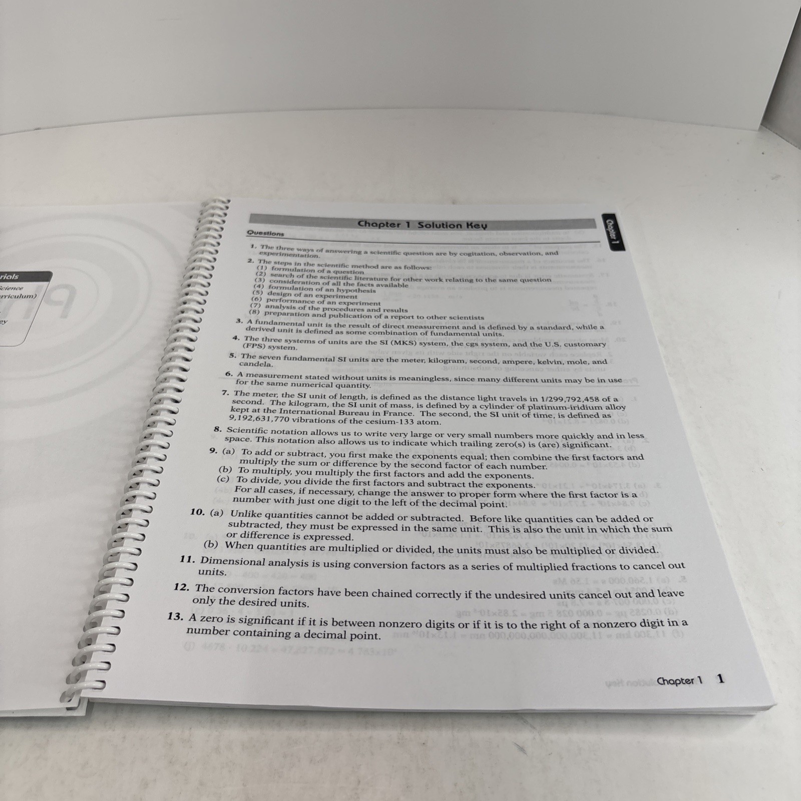 Abeka Physics Solution Key- Good