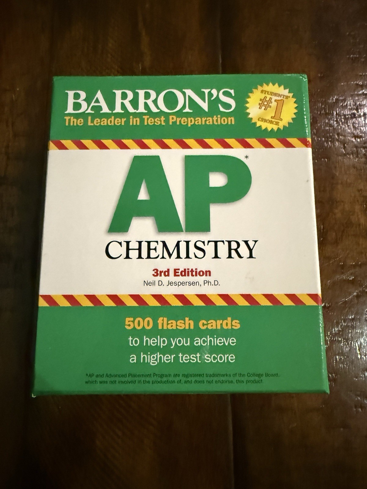 Barron’s AP Chemistry Flash Cards 3rd Edition