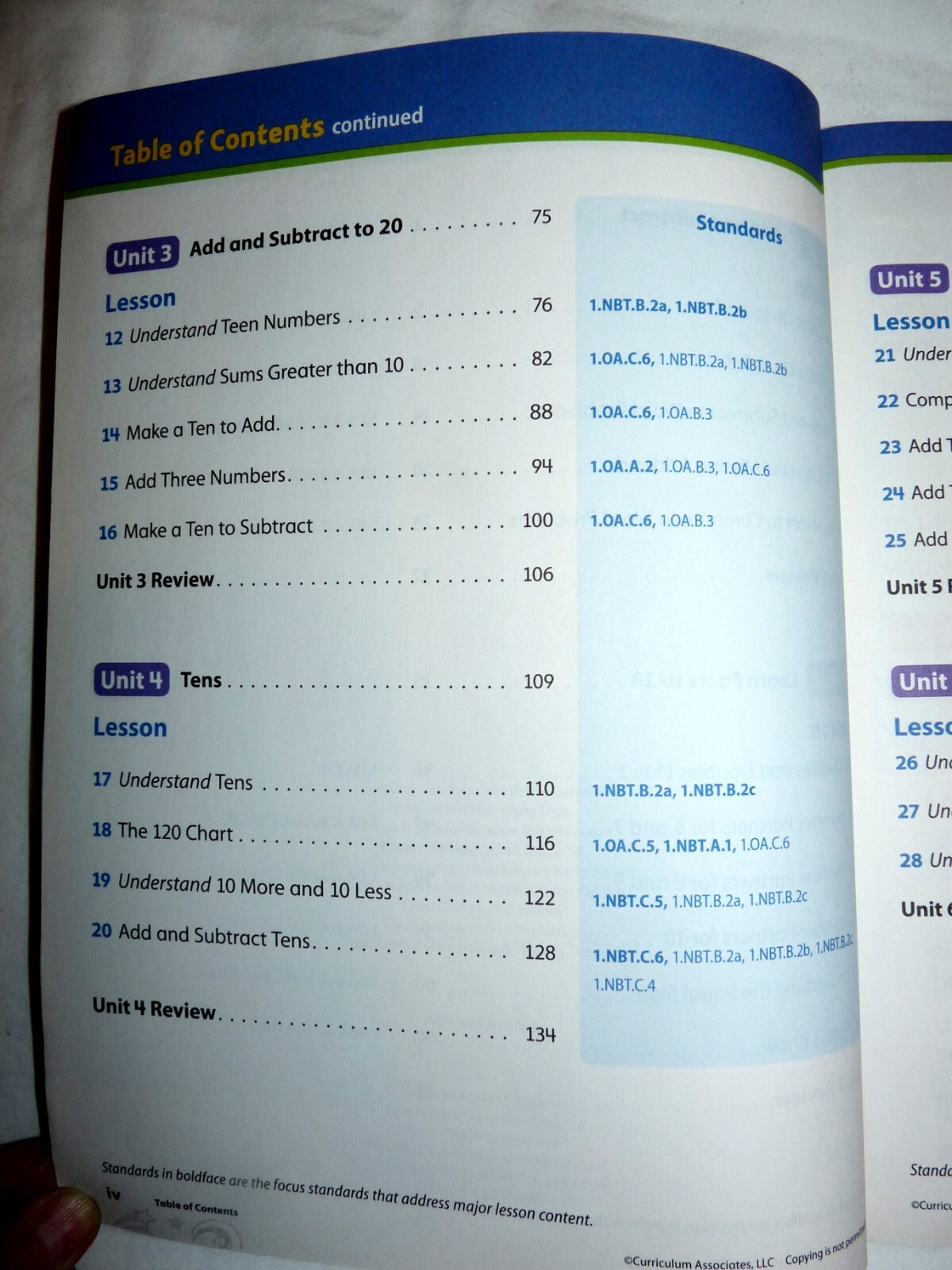 Ready Common Core 1/1st Mathematics Instruction Book – New