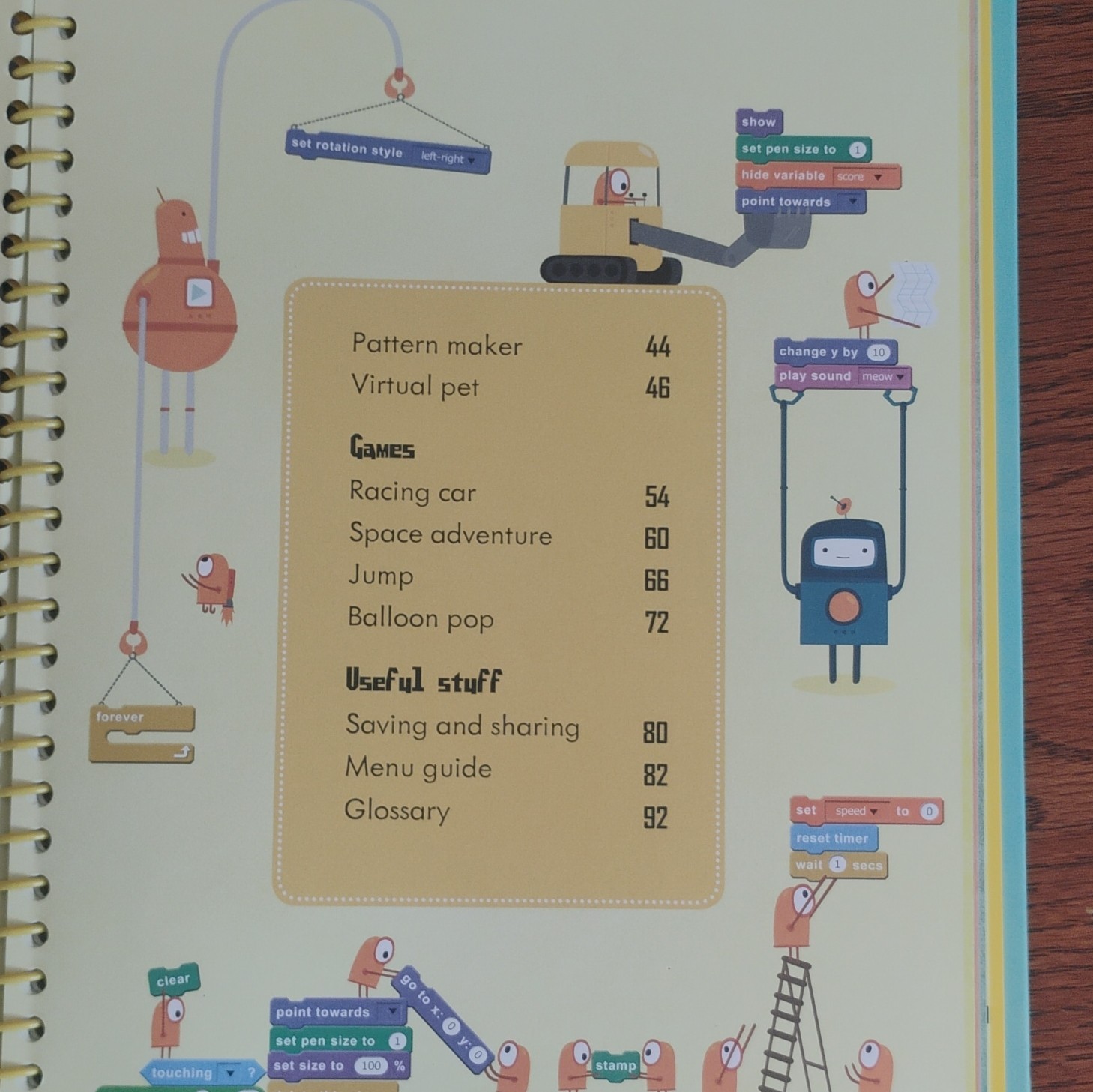 Usborne Coding for Beginners Using Scratch Study Guide Spiral Bound Illustrated