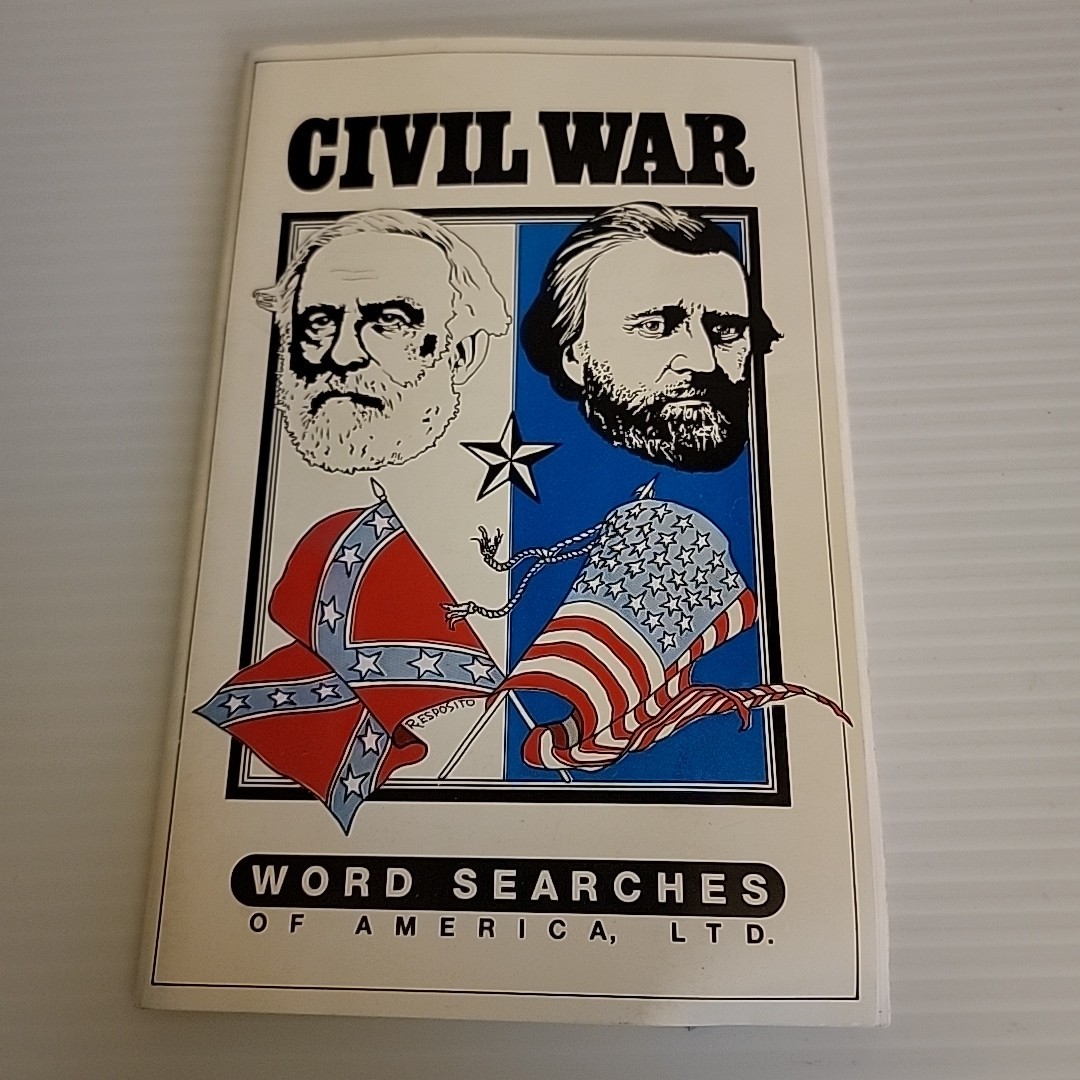 Vintage CIVIL WAR Word Searches of America *Very Good* Educational Resource