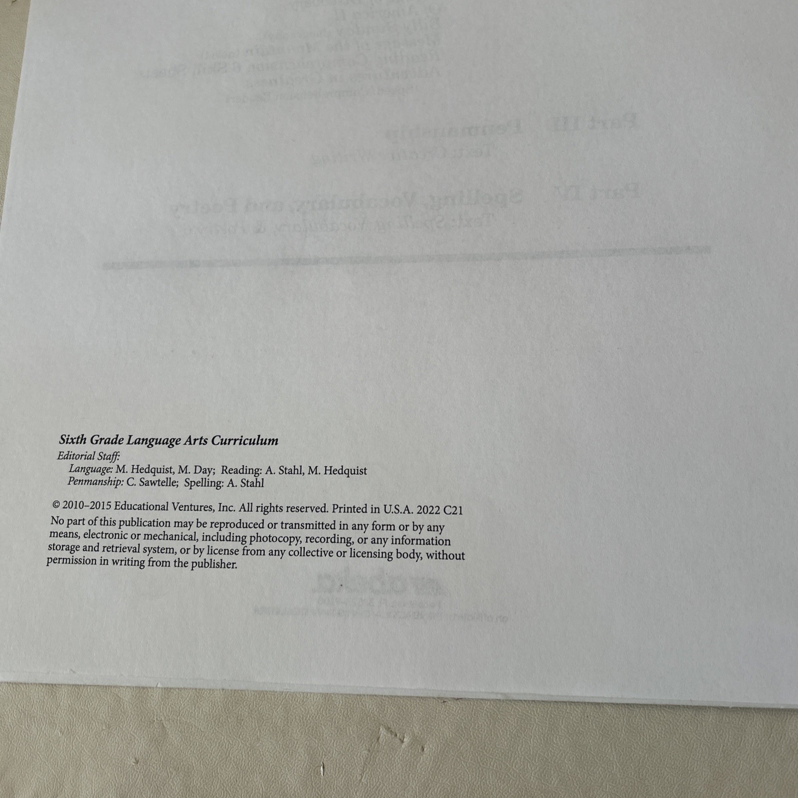 Abeka Language Arts 6 Curriculum/lesson Plans Reading Spelling Penmanship 2022