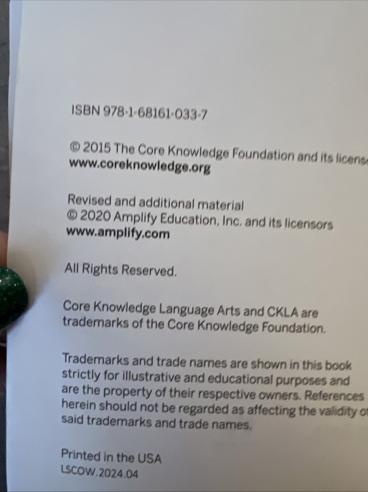 Amplify-Core Knowledge Language Arts Unit 4 Grade 3 The Ancient Roman