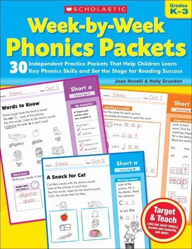 Week-By-Week Phonics Packets – 0545223040, Joan Novelli, paperback