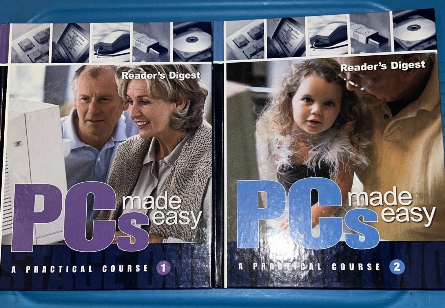 PC’s Made Easy A Practical Course 2 Books Readers Digest Course 1 & 2 K42