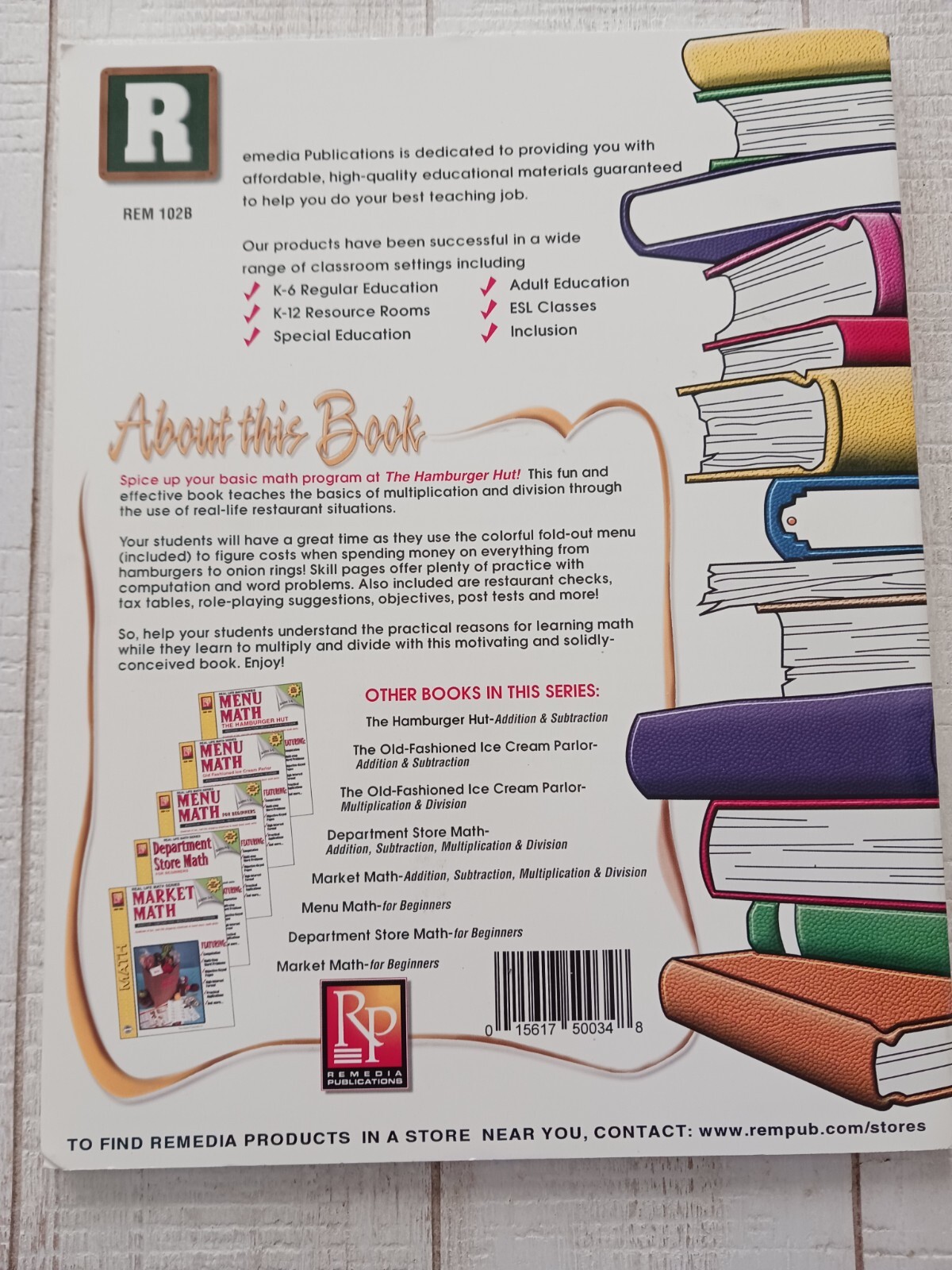 Menu Math: The Hamburger Hut Book, Multiplication & Division, Homeschool