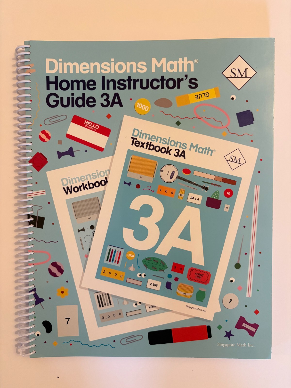 Dimensions Math Home Instructor’s Guide 3A | Singapore Math Inc. [Spiral-bound]