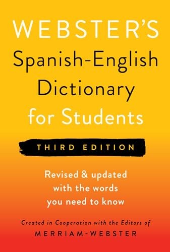 Websters Spanish-English Dict – VERY GOOD