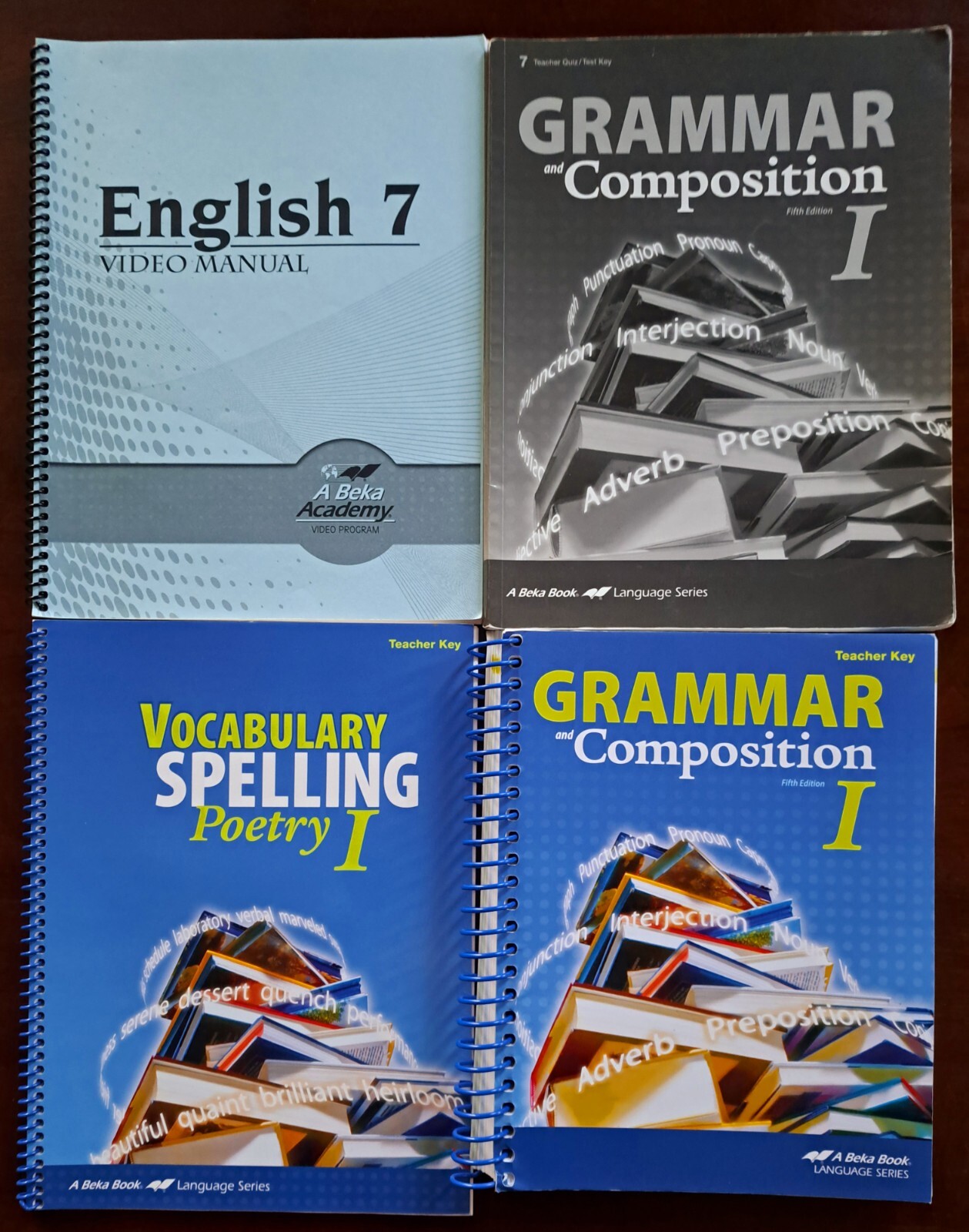 Abeka books 7th Grade Spelling Of People Literature Grammar Student Text FB412