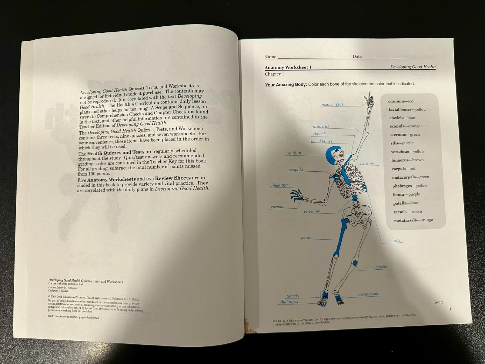 ABEKA Developing Good Health 3rd Edition Bundle (Student Text, Answer Key, etc)