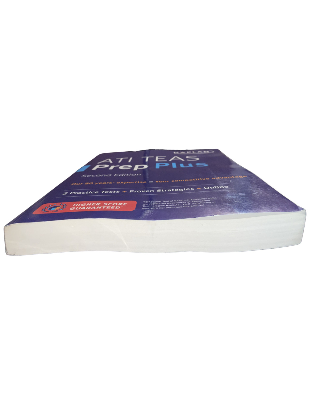 Kaplan ATI TEAS Prep Plus 2 Practice Tests + Strategies + Online Very Good