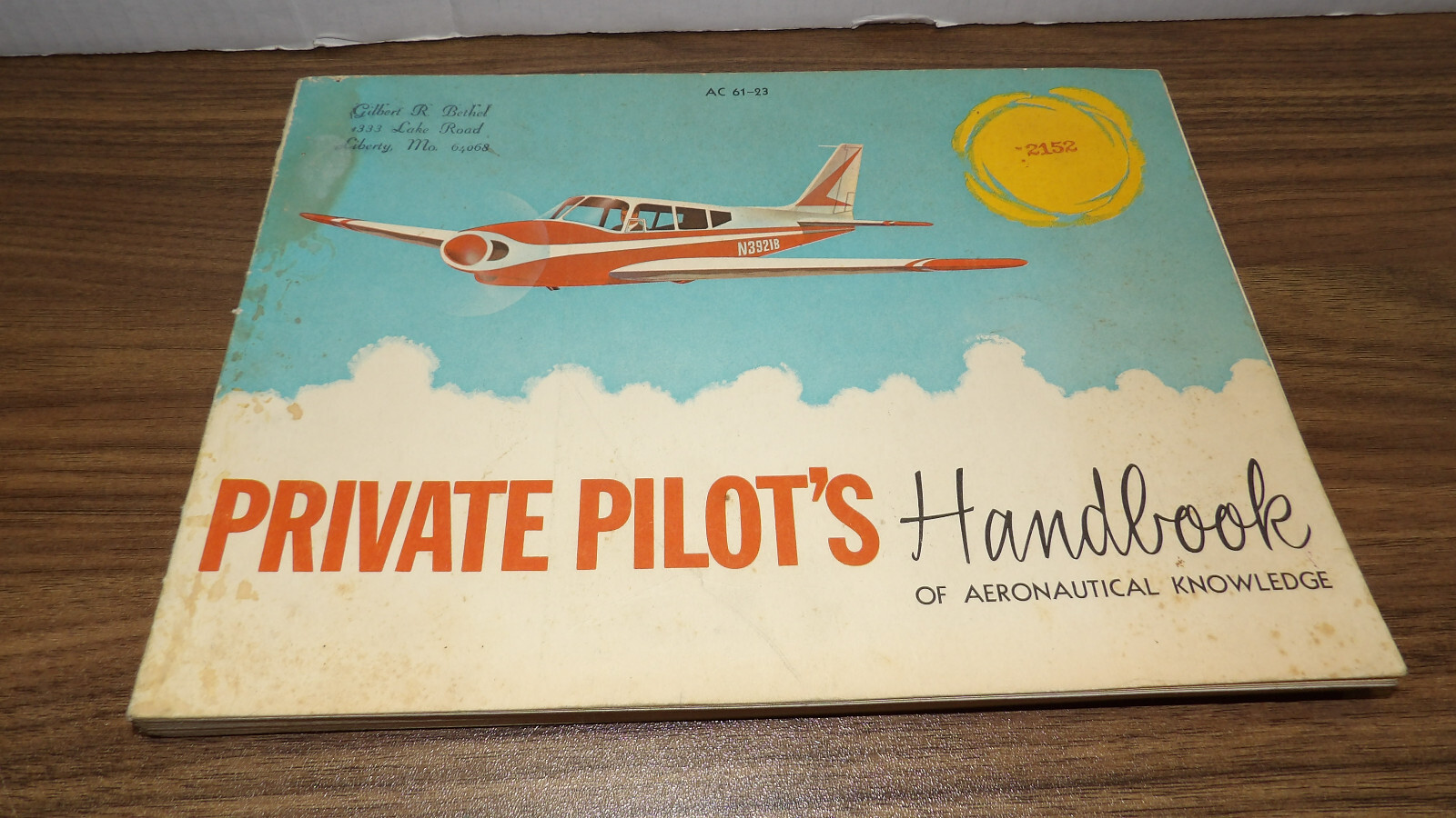 1965 Vintage Private Pilot’s Handbook of Aeronautical Knowledge Flying VGC FAA