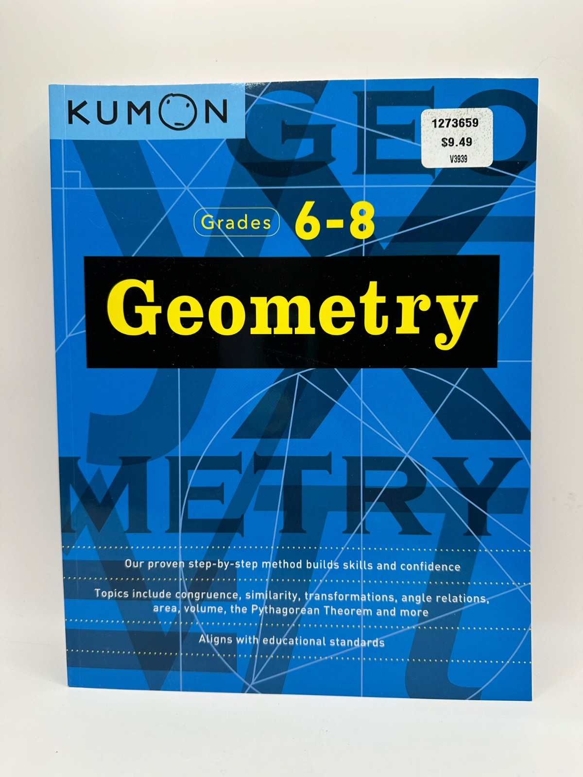 NEW Kumon Lot of 2 Intro To Geometry & Geometry Grades 6-8 Workbooks Homeschool