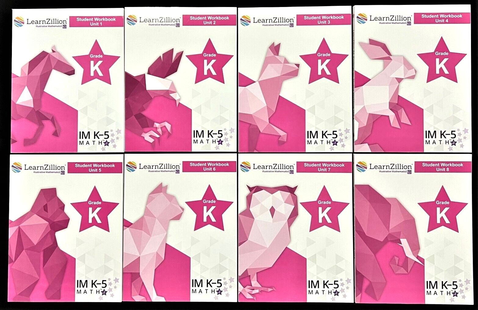 Kindergarten – LEARN ZILLION – STUDENT WBs (Complete Set Units 1 – 8) (2021)