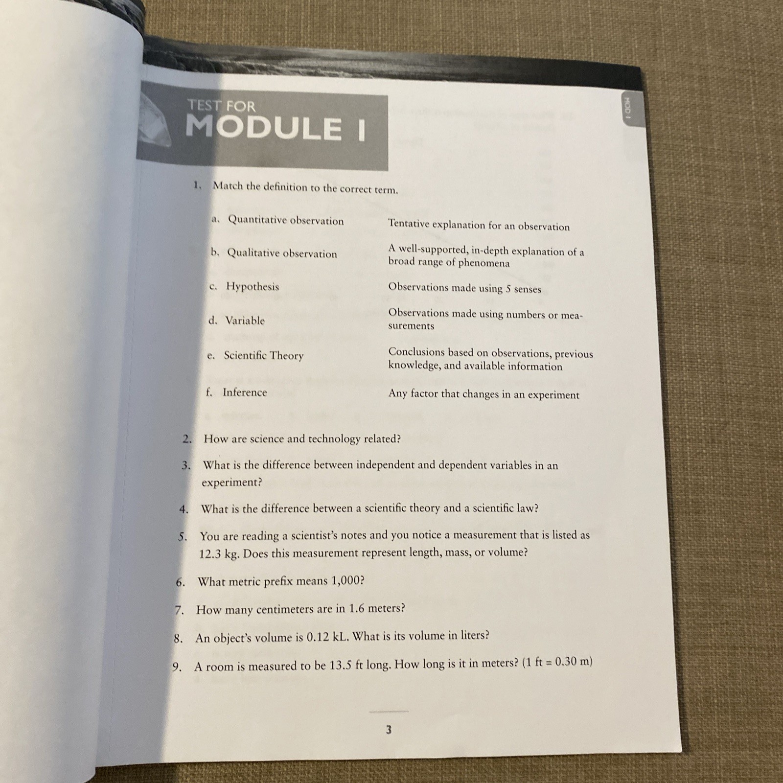 Apologia Physical Science, Tests & Solutions And Tests 3rd Edition Clean Pages