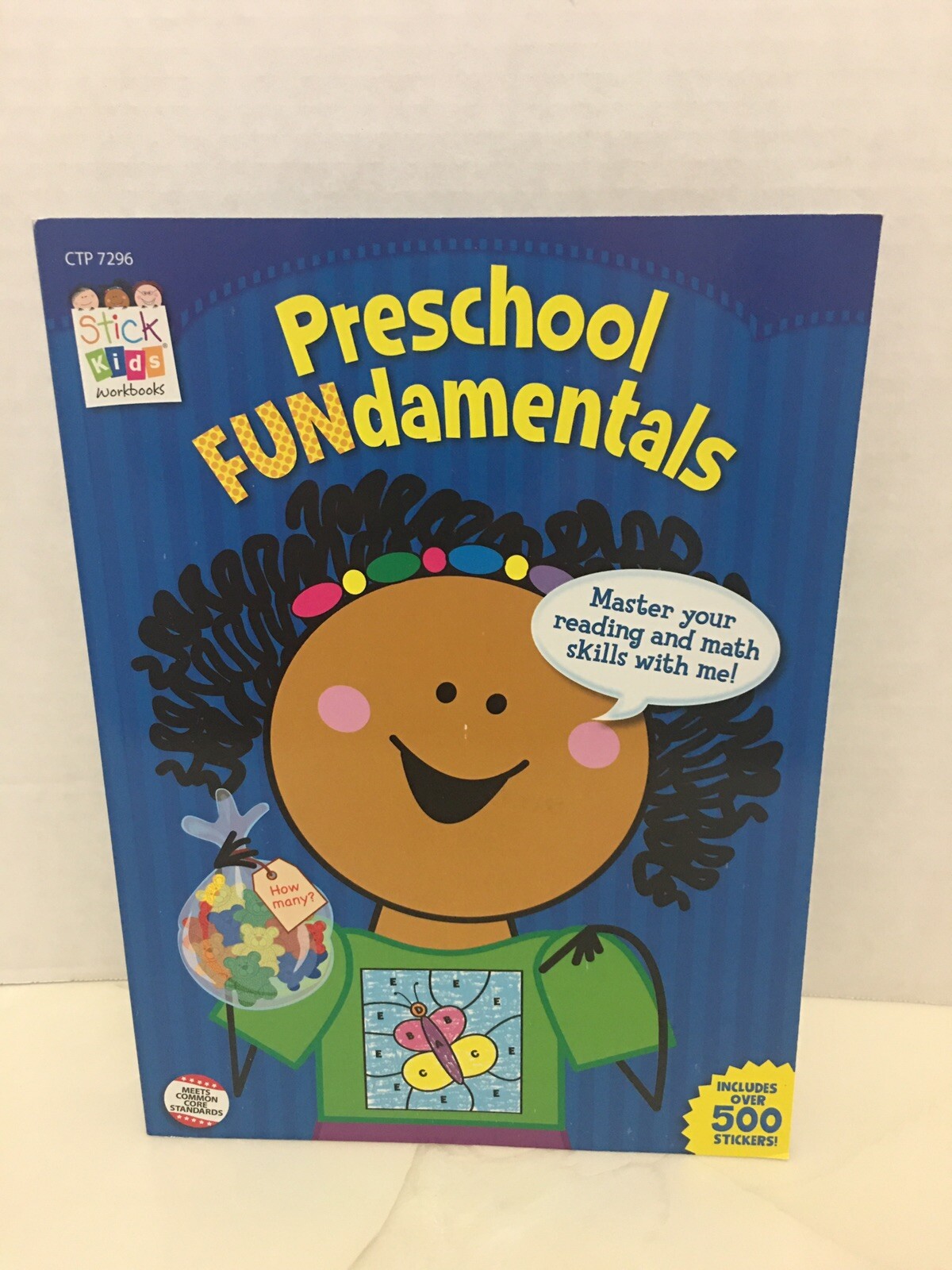 Preschool FUNdamentals Stick Kids Workbooks w/ Over 500 Stickers Paperback NEW