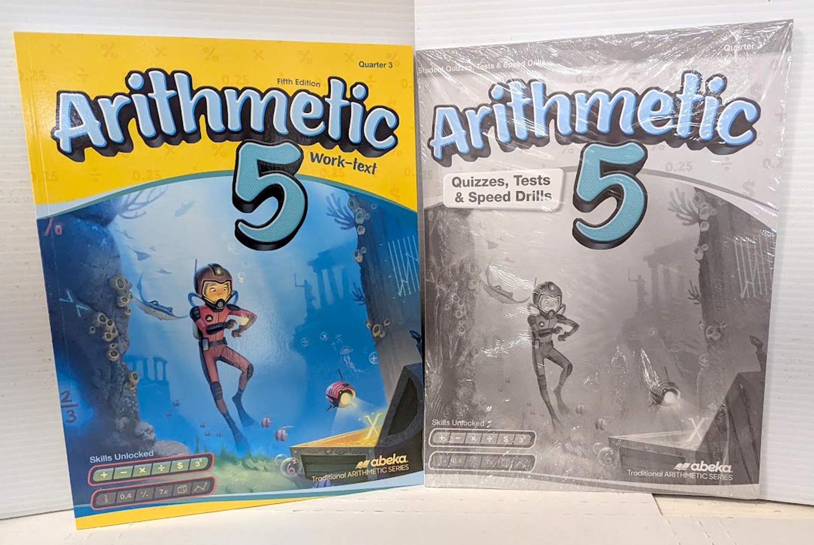Abeka Arithmetic 5 Quarter 3 5th Ed 2024 Work Text & Quizzes,Tests, Speed Drills