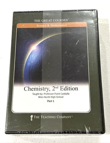 Great Courses Chemistry 2nd Edition Parts 1, 2, & 3 DVD Professor Cardulla NEW