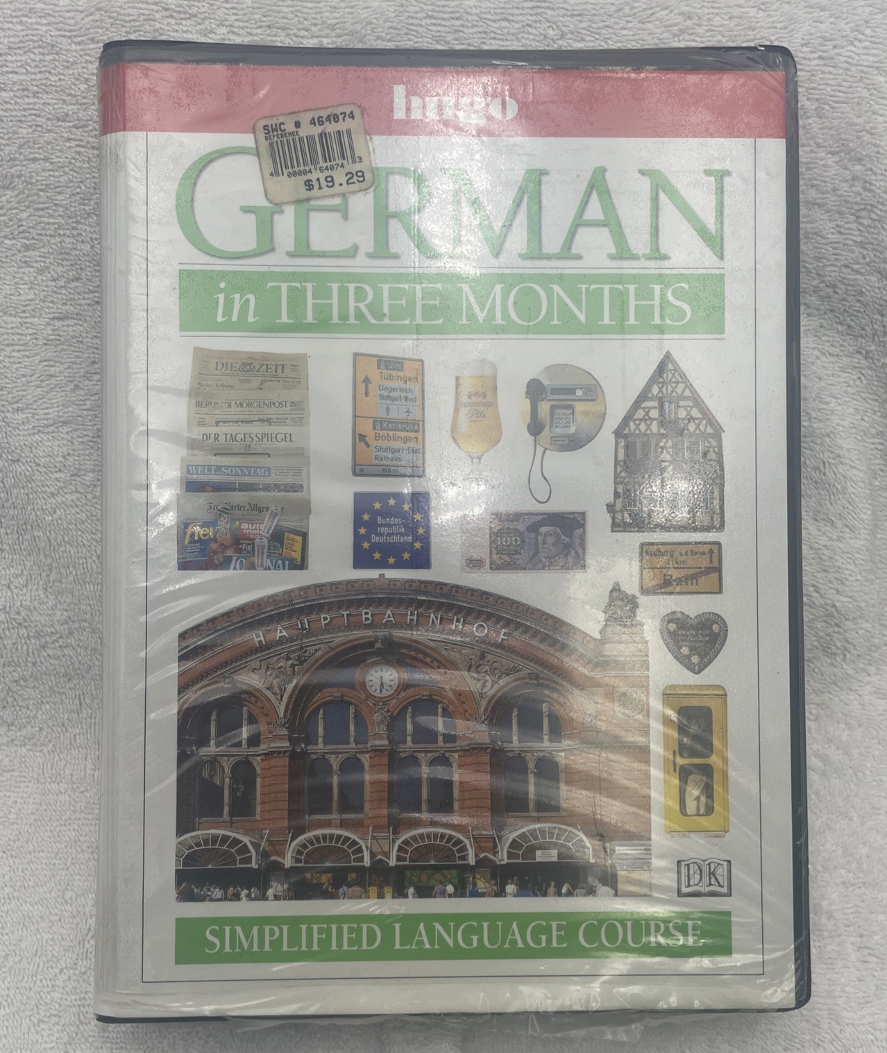 HUGO LANGUAGE COURSE: GERMAN IN THREE MONTHS By Sigrid B. Martin New Rough Plast