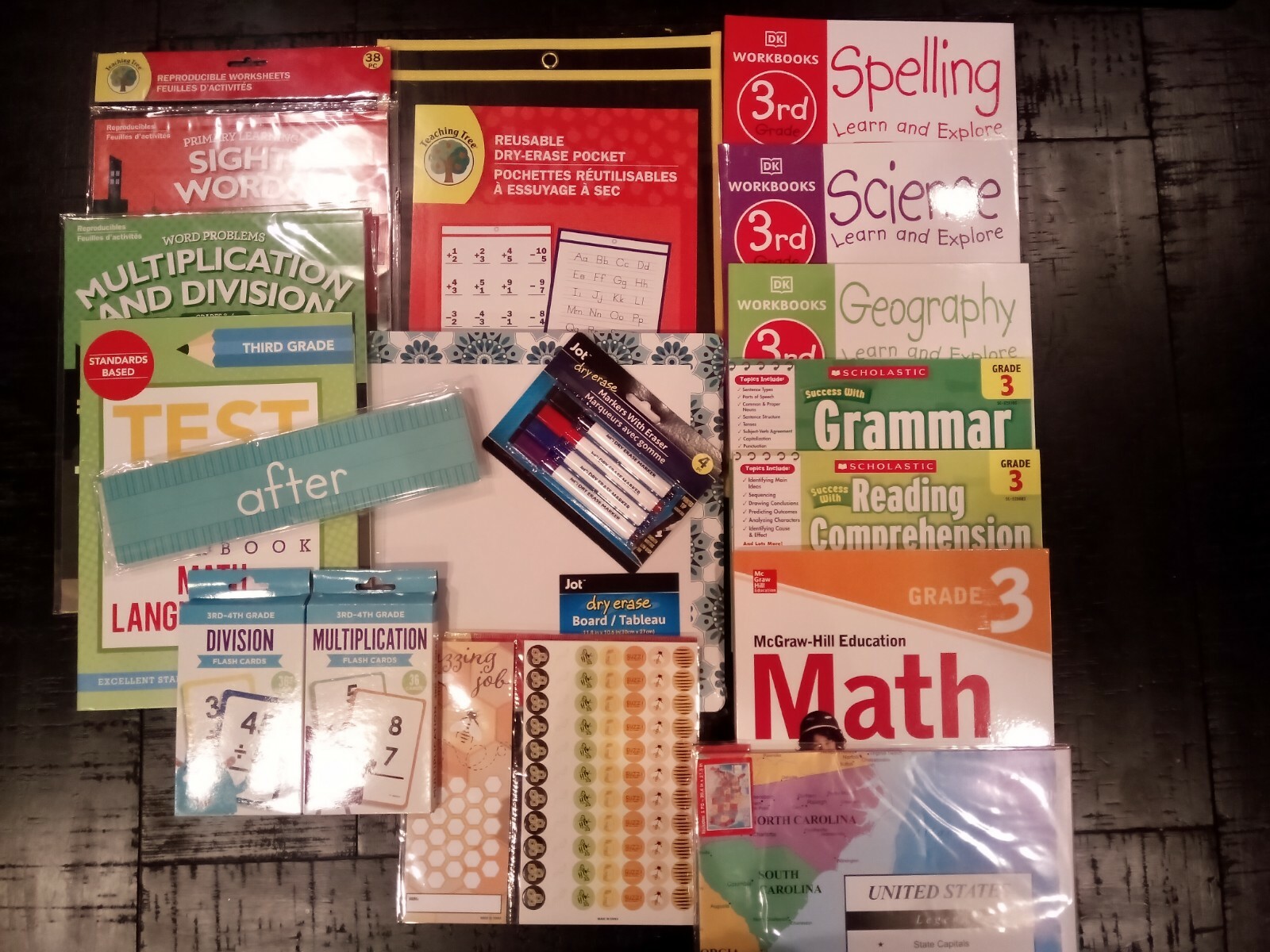 3rd Third Grade Homeschool Math, Reading, Grammar, Science, History & Spelling