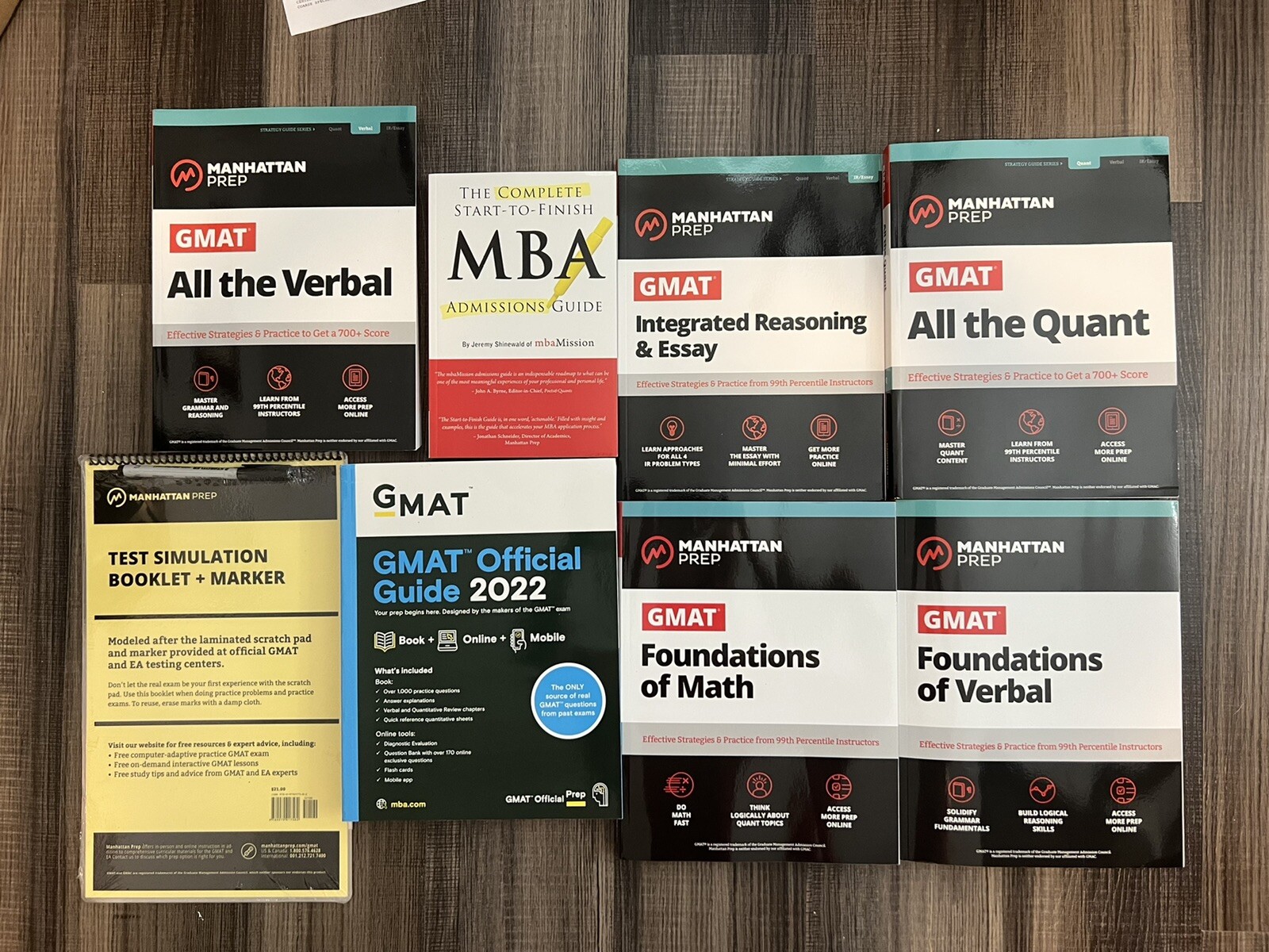 Manhattan Prep All the GMAT + GMAT Official Guide 2022.